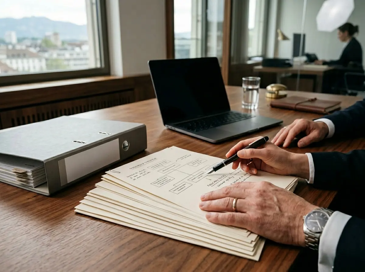 Geordnete Unterlagen zu Inhabern, Treuepflicht und Haftung einer GmbH