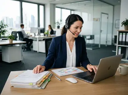 Administrative Fachperson bei der Büroorganisation
