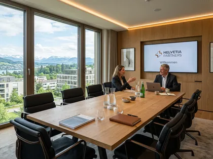 Modernes Sitzungszimmer in einem Schweizer Geschäftshaus