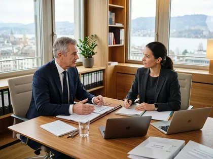 Treuhandexperte im persönlichen Beratungsgespräch